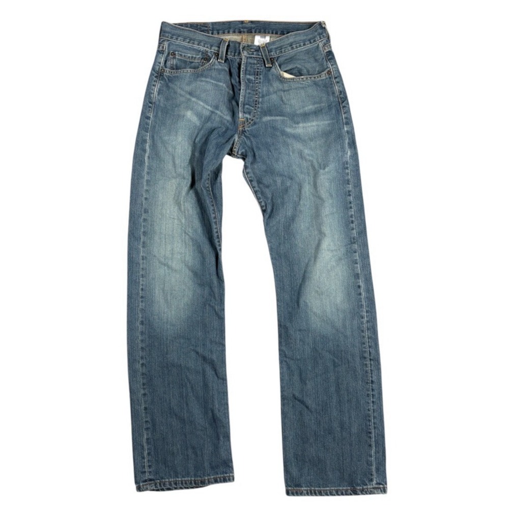 Vintage Levi's 501 Jeans Button Fly Straight Leg Denim 31x32 Fit 30x31